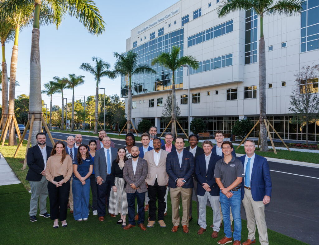 Jupiter Medical Center Tim and Jayne Donahue Patient Care Tower group photo