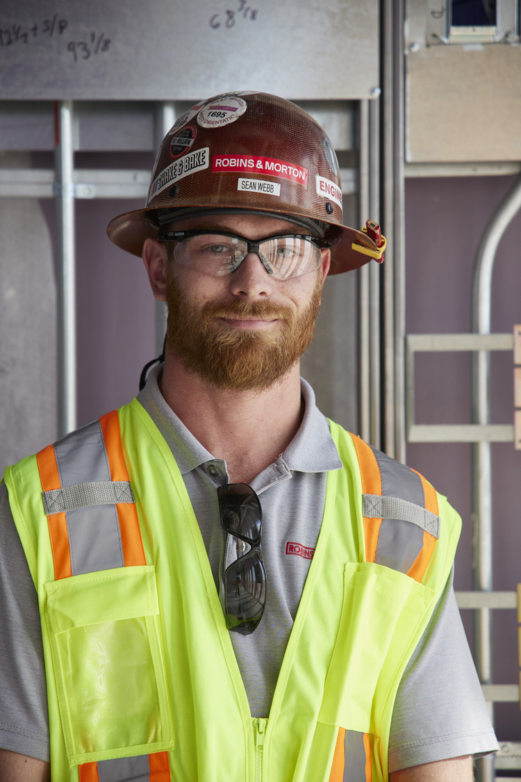Robins & Morton team member onsite