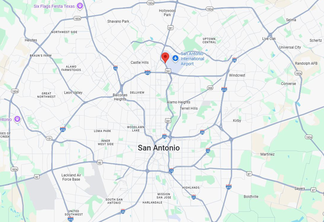 San Antonio office map