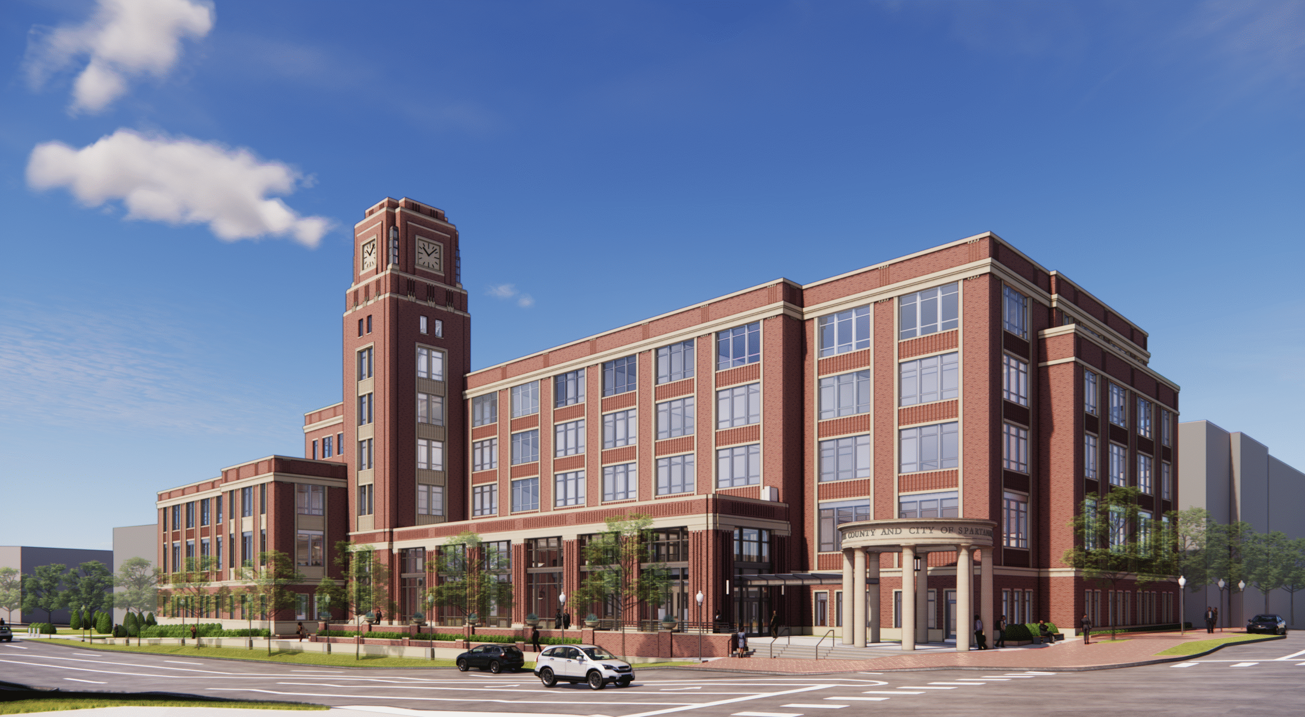 Spartanburg Joint Government Center rendering