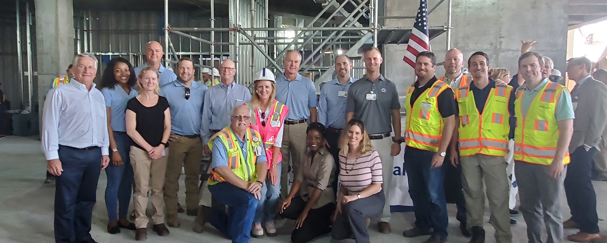 construction team poses for photo