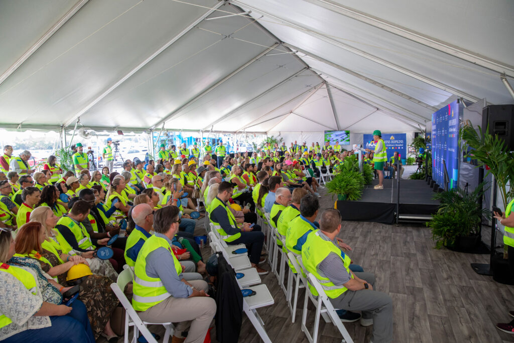 Johns Hopkins All Children's Hospital topping out