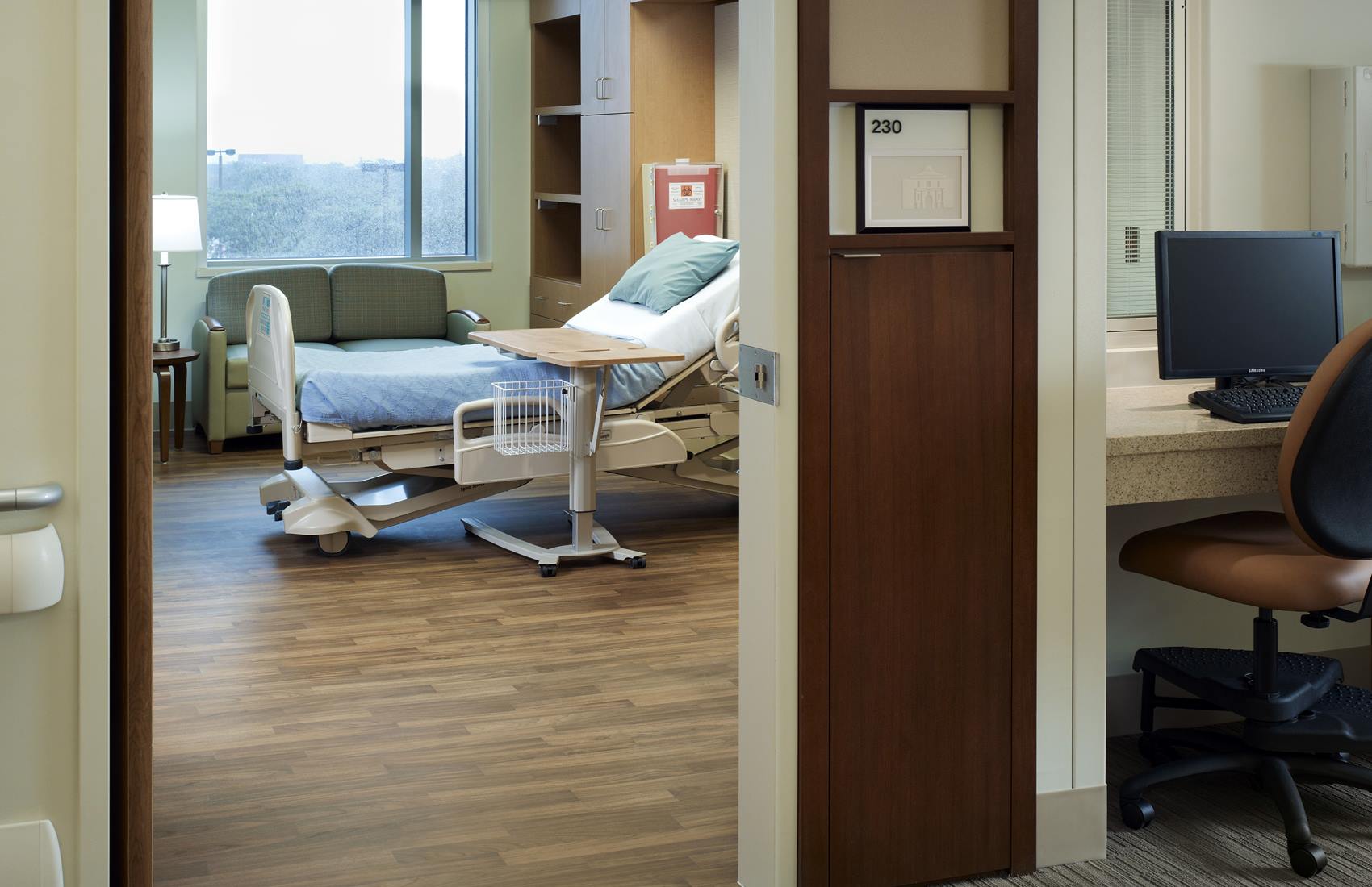 Polytrauma Rehab Center patient room