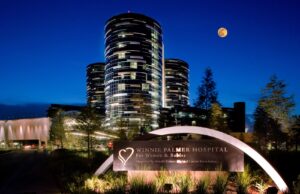 Exterior view of Winnie Palmer Hospital for Women and Children