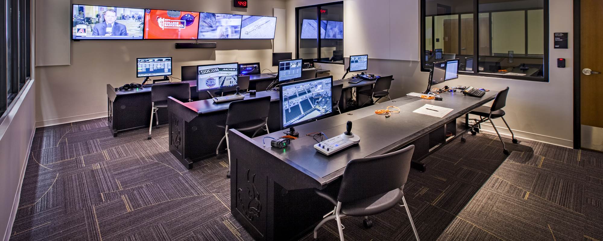 Media Room inside the Jerry Richardson Indoor Arena at Wofford College