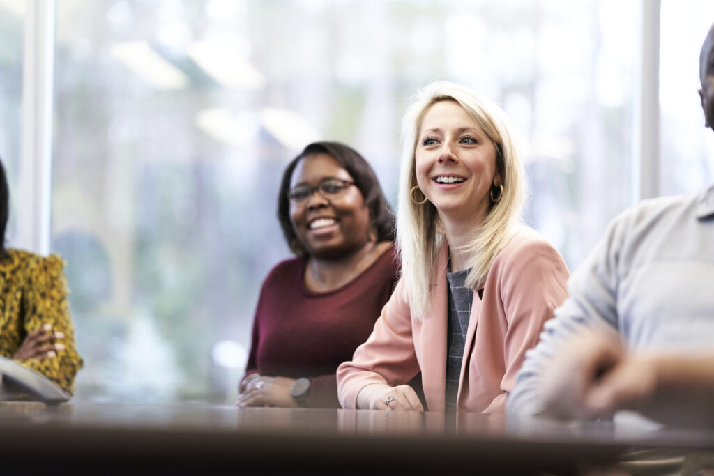 women in a board room