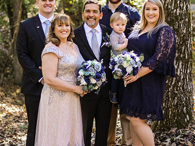 family wedding portrait