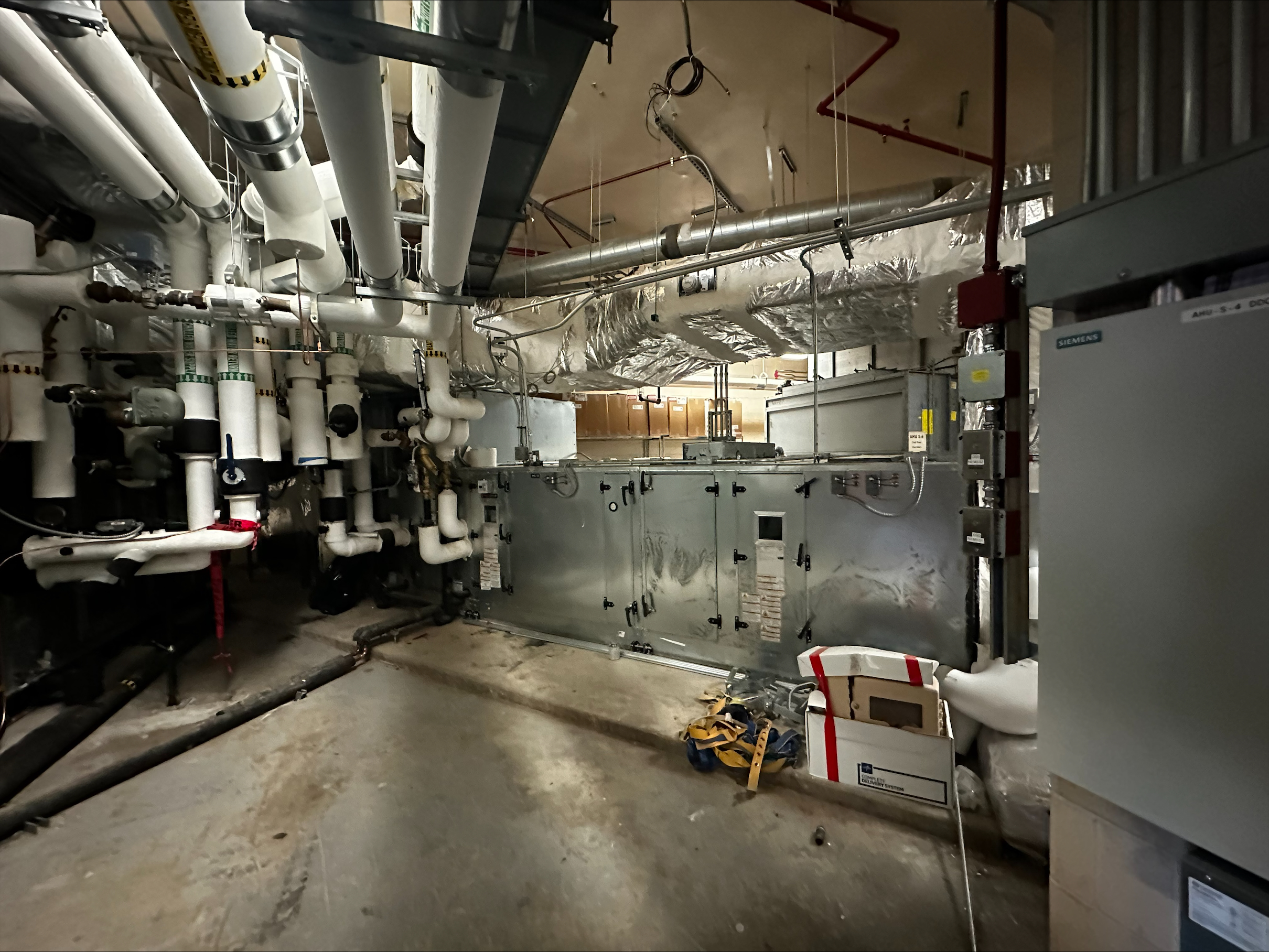 interior image of HVAC infrastructure