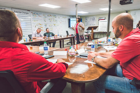 meeting in conference room